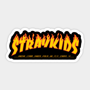 Kpop STRAY KIDS Members name Sticker